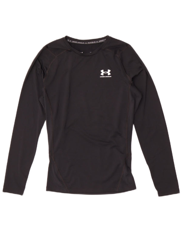 Under Armour Heat Gear Top cu mânecă lungă, mare, negru, poliester