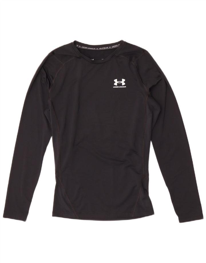 Under Armour Heat Gear Top cu mânecă lungă, mare, negru, poliester
