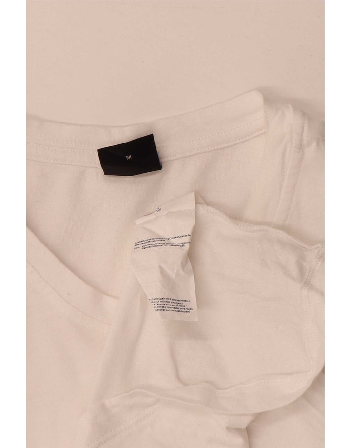 Tricou grafic pentru bărbați Hugo Boss Top, mediu alb, bumbac