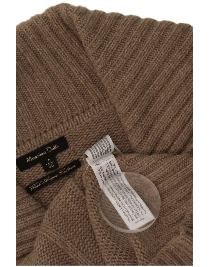 Pulover cardigan pentru femei Massimo Dutti UK 10 Lână gri mică
