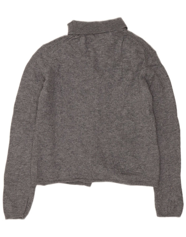 Pulover ZARA pentru femei Crop Cardigan UK 12 Medium Gri