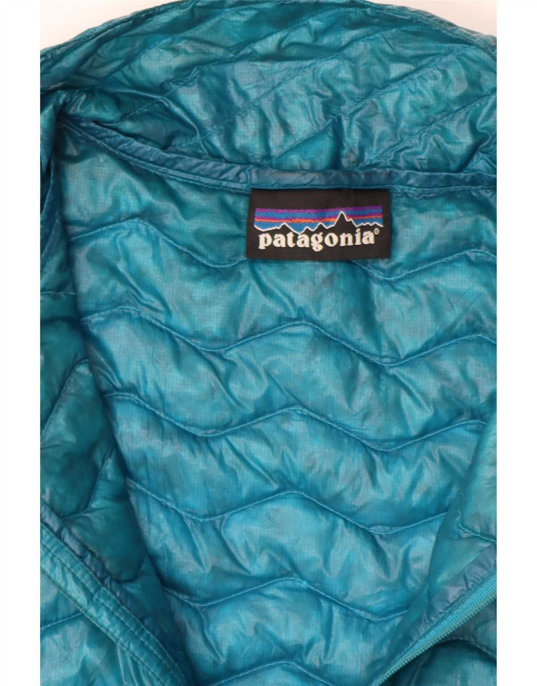 Jachetă căptușită cu pulover Patagonia pentru femei UK 12 Medium Blue Sintetic
