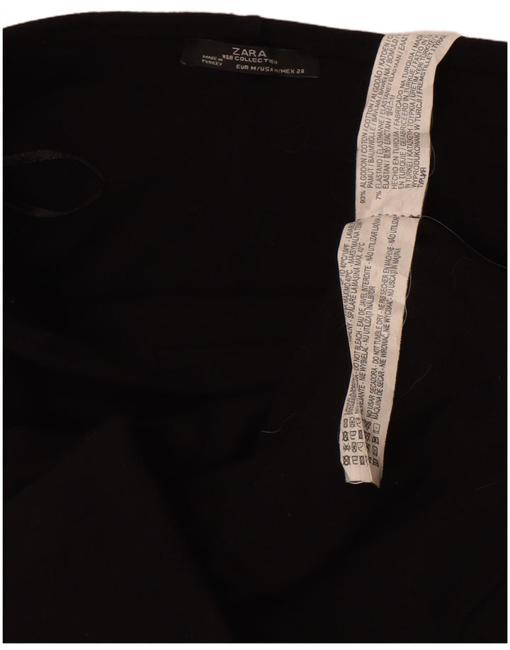 Fusta Creion Femei Zara Medium W28 Bumbac Negru