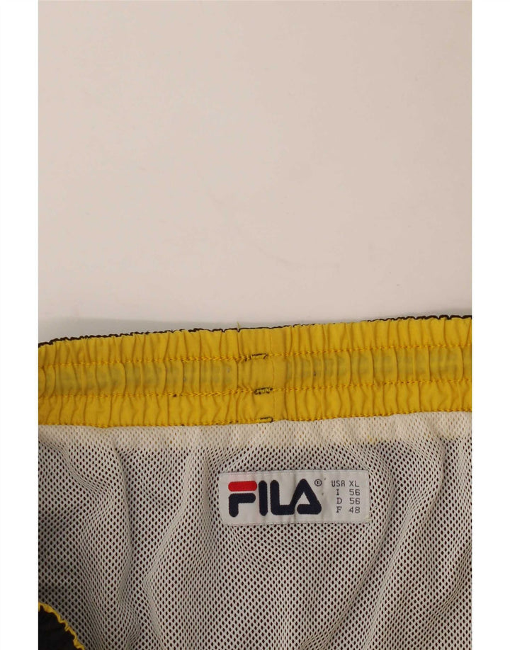 Pantaloni scurți de înot cu grafică Fila XL negru