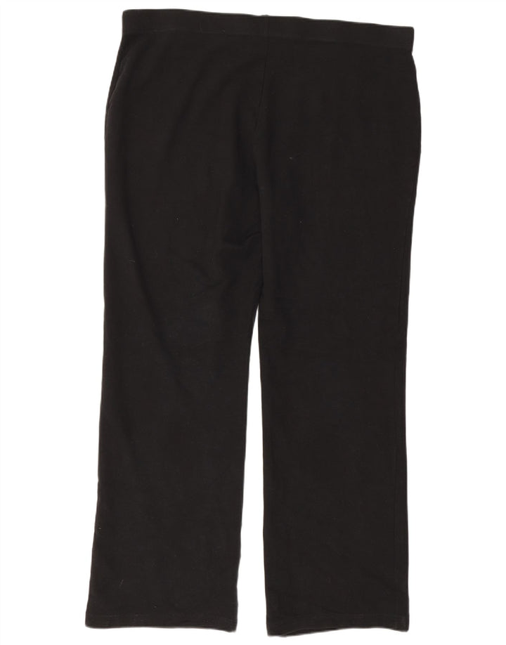 MARKS & SPENCER Pantaloni de trening pentru femei UK 22 3XL Bumbac negru
