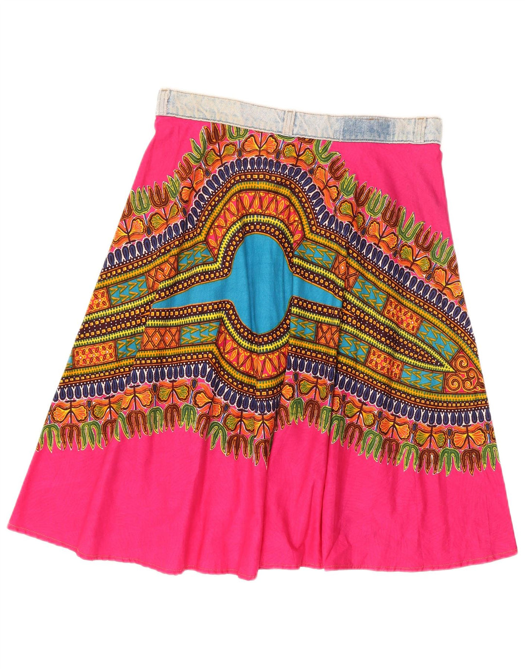 Fusta asimetrică W32 pentru femei Levi's, bumbac geometric geometric, roz