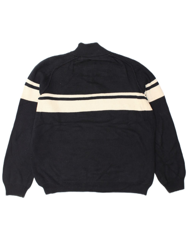 Pulover pentru bărbați Marks & Spencer, cu fermoar, cu gât, XL, bumbac color bloc