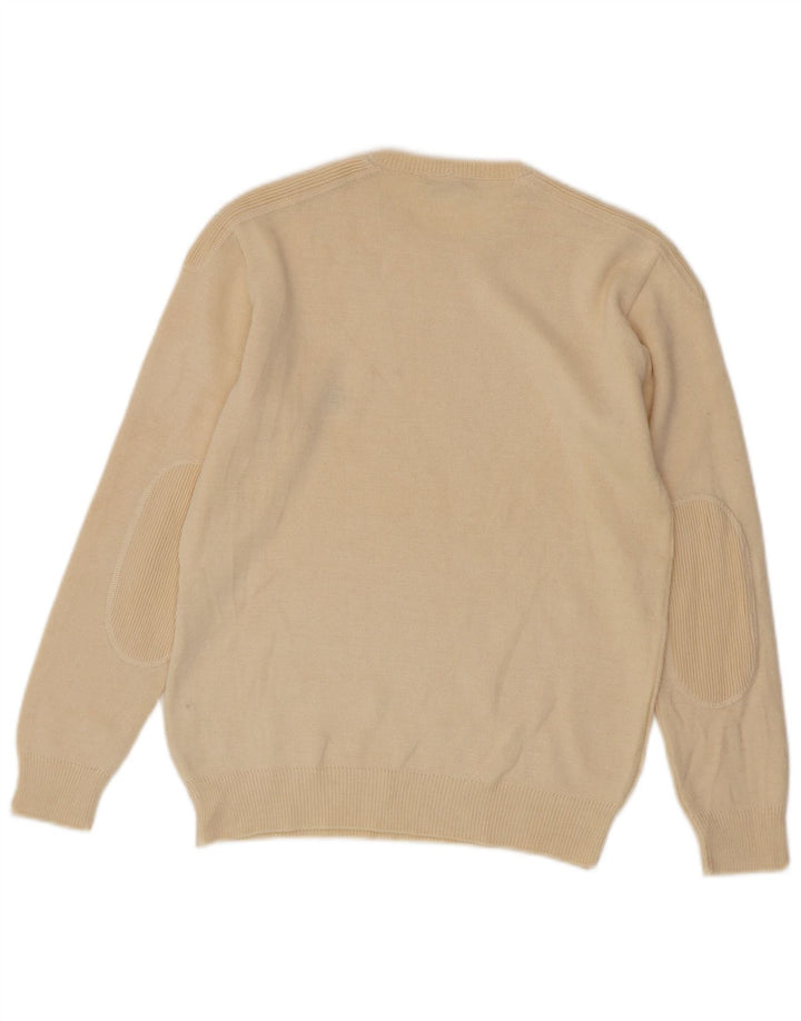 Pulover pentru bărbați VINTAGE cu gât crew, mic, bej
