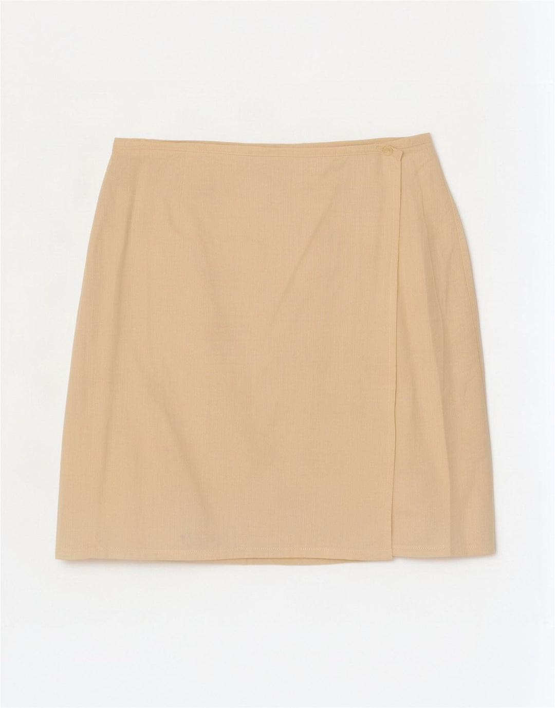 Fusta Mini Wrap Benetton pentru femei IT 44 Medium W28 Bej Bumbac