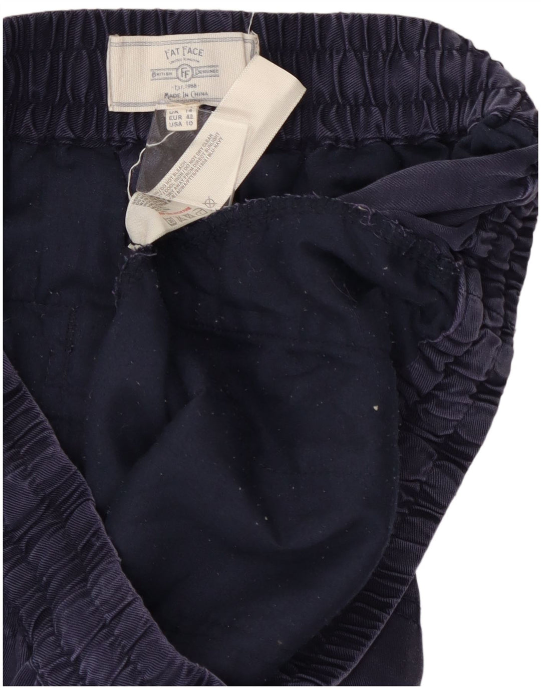 FAT FACE Pantaloni de jogging pentru femei Pantaloni casual UK 14 Large W28 L26 Bleumarin