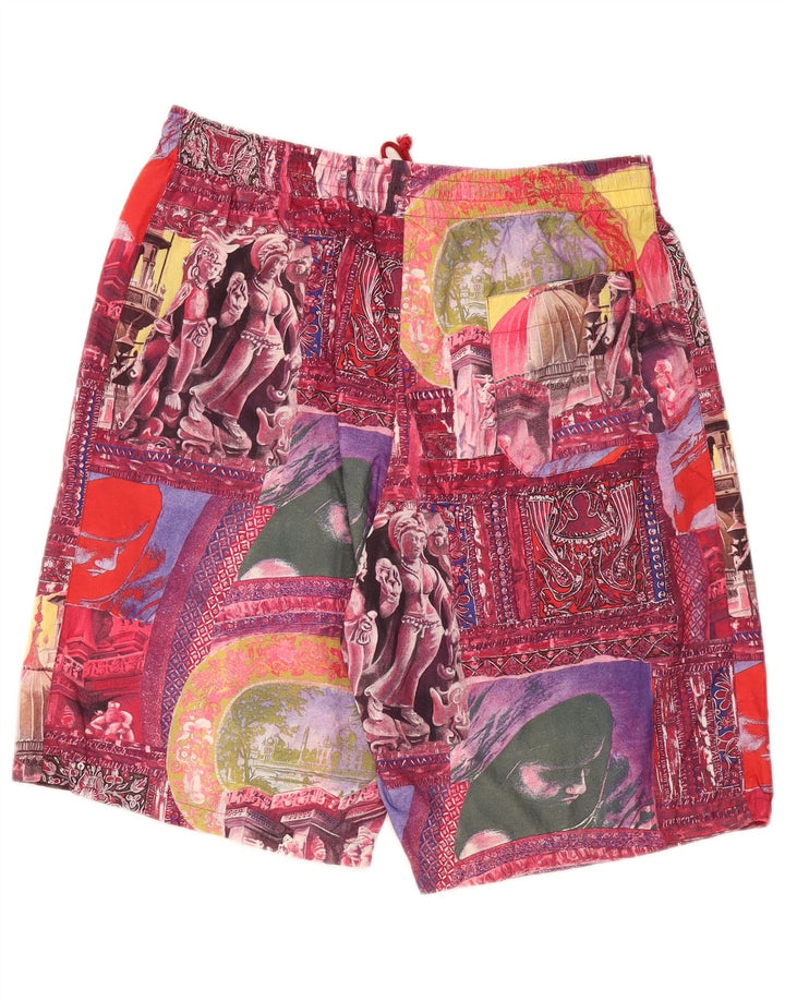Pantaloni scurti sport pentru femei Ariella UK 8, bumbac patchwork multicolor mic
