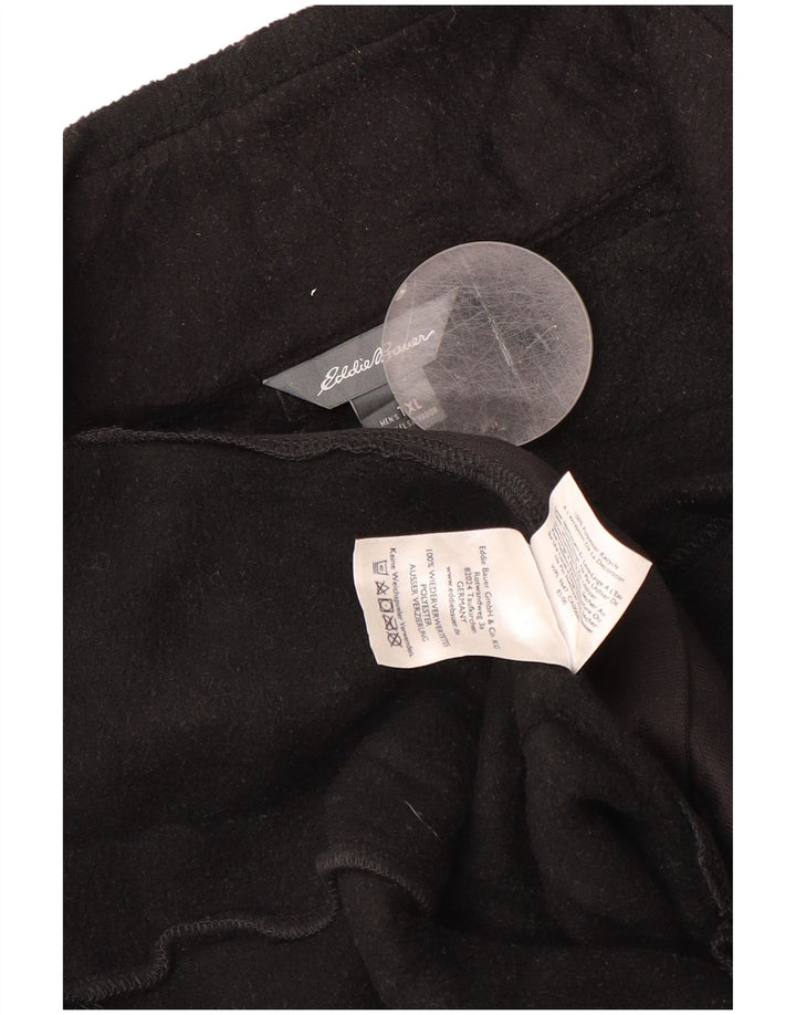 EDDIE BAUER Bărbați Tall Liner Fleece Gilet UK 42 XL Poliester negru