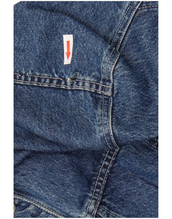 Jachetă de denim scurtă pentru femei Zara UK 10 mic, albastru, bumbac