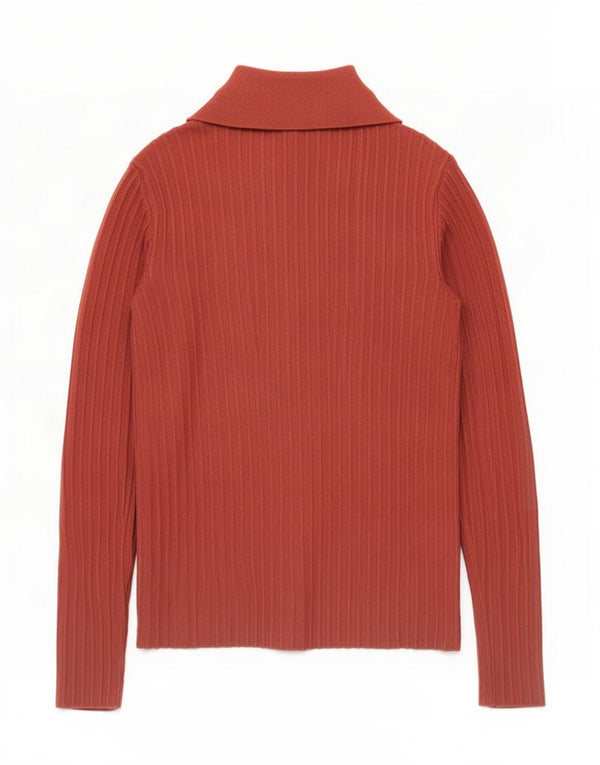 Pulover cardigan pentru femei Zara UK 14 mare maro viscoză