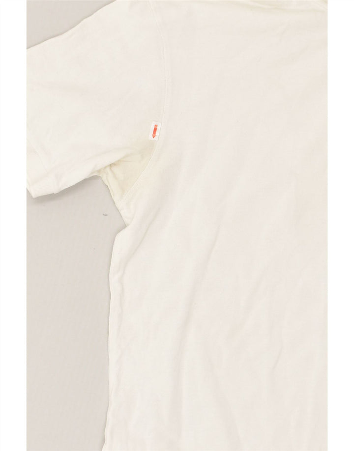 ASICS Mens Polo Shirt Large White Cotton | Vintage Asics | Thrift | Second-Hand Asics | Used Clothing | Messina Hembry 