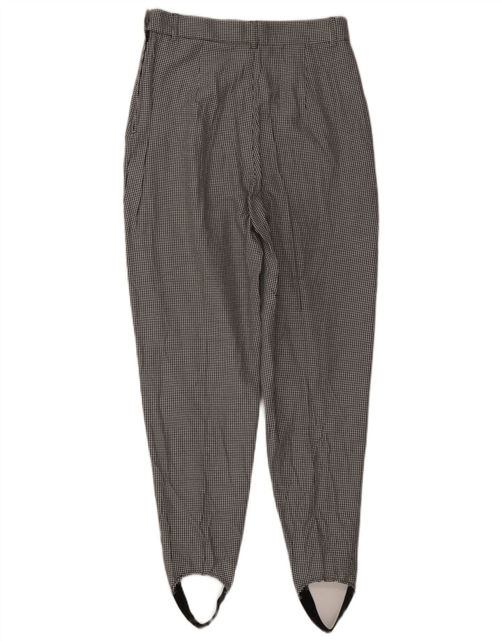 Pantaloni casual Benetton pentru femei IT 44 Medium W28 L30 Black Houndstooth