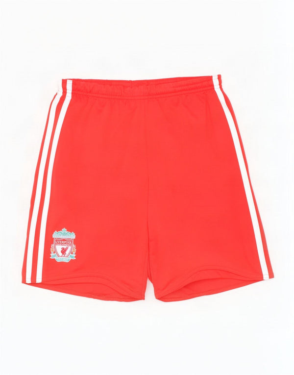 Pantaloni scurți sport Liverpool pentru băieți Adidas 12-13 ani poliester roșu