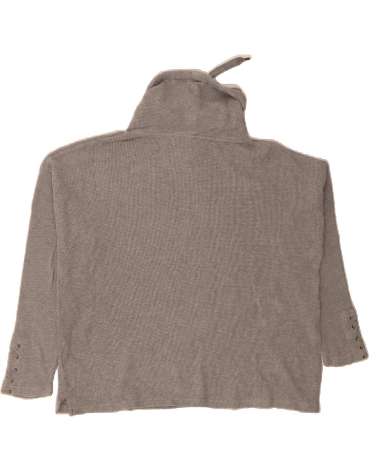 CHAPS Womens Oversized Roll Neck Sweatshirt Jumper UK 18 XL Grey Cotton Vintage Chaps and Second-Hand Chaps from Messina Hembry 