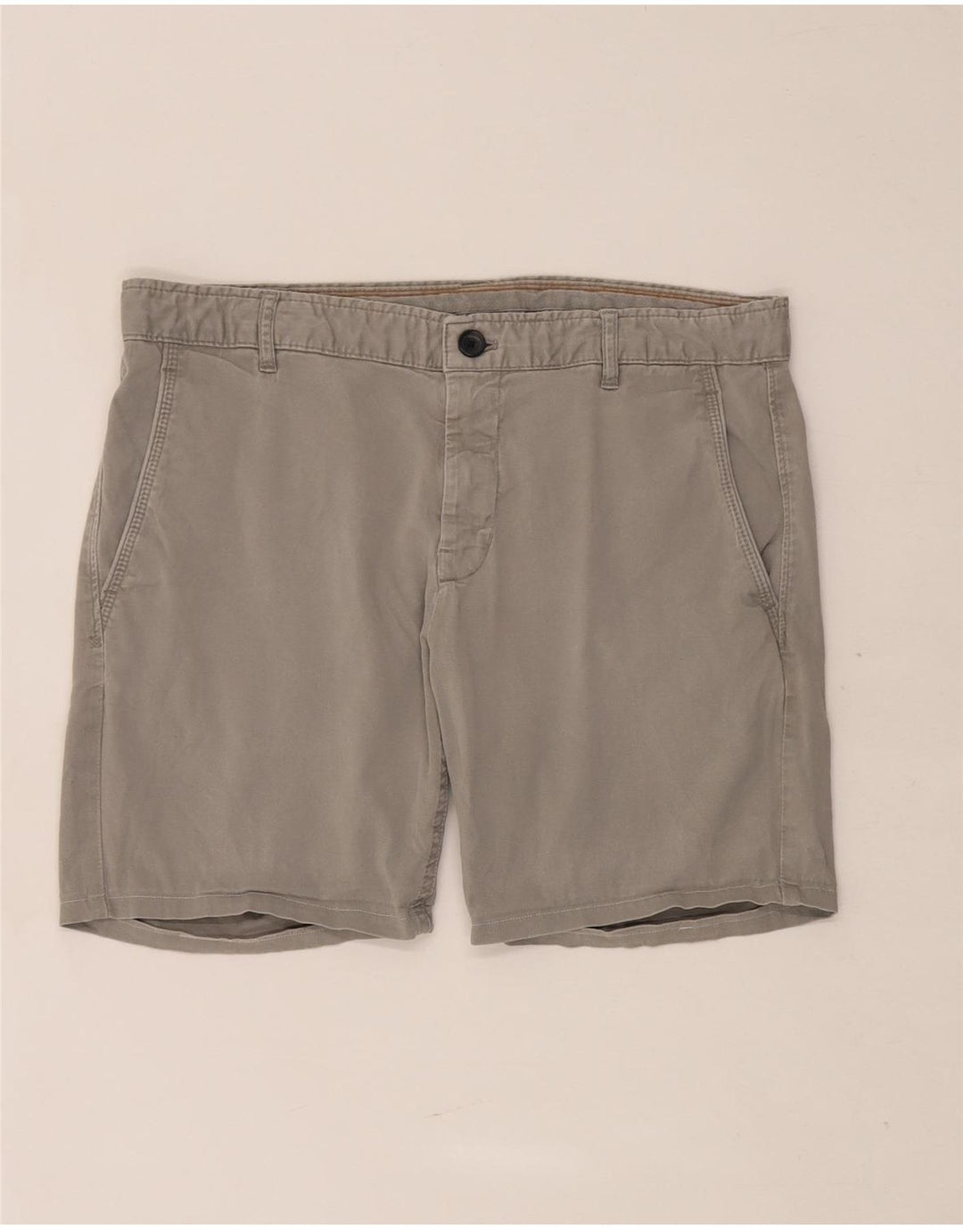 Pantaloni scurți chino pentru bărbați Zara EU 42 Large W32 Gri