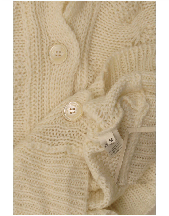 Pulover cardigan pentru femei MET UK 12 Medium Beige Mohair