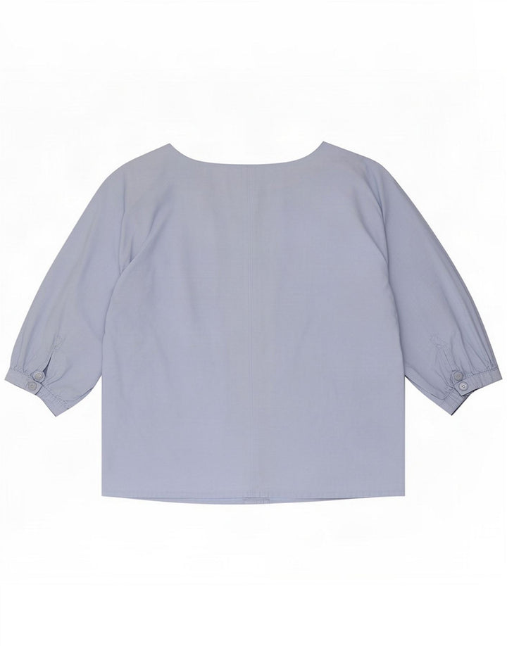 Max & Co. Top bluză cu mâneci 3/4 pentru femei UK 12 Medium Blue