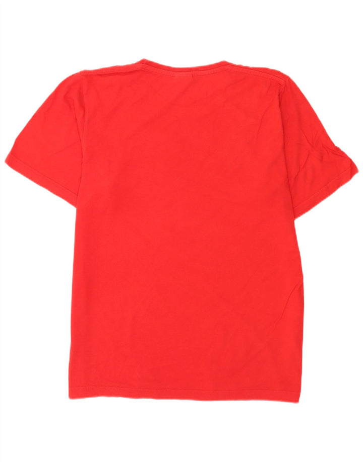 Tricou grafic pentru bărbați Adidas Top, bumbac roșu mediu