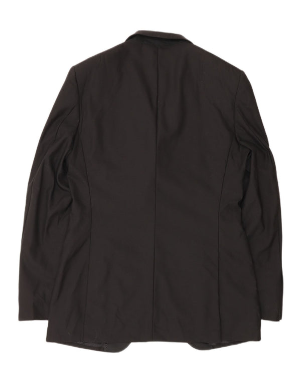Jachetă pentru bărbați Marks & Spencer Autograph Longline Blazer UK 38 Medium Black