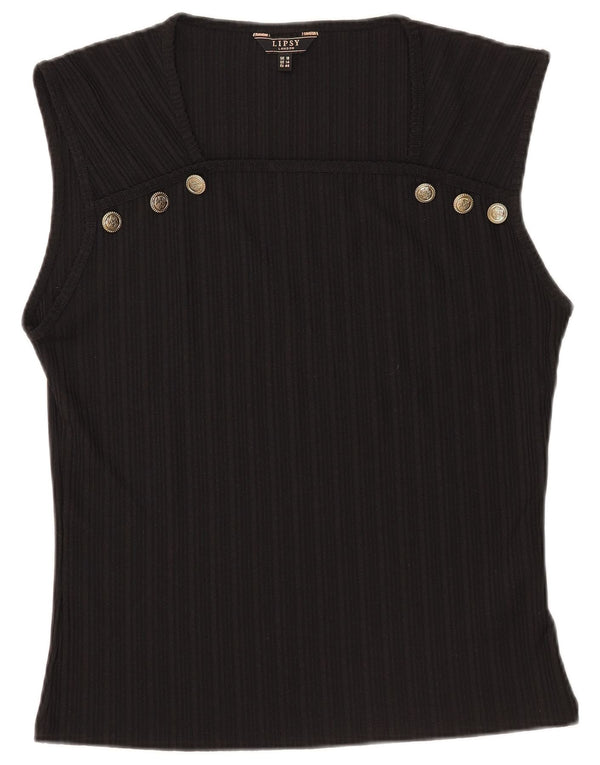 Bluză fără mâneci pentru femei Lipsy UK 18 XL Poliester negru