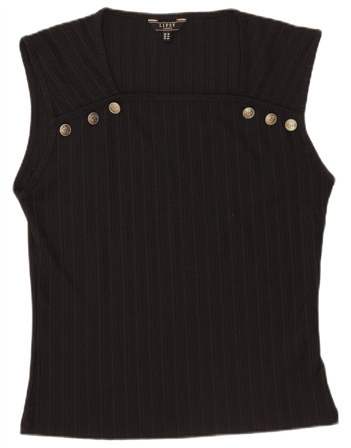 Bluză fără mâneci pentru femei Lipsy UK 18 XL Poliester negru