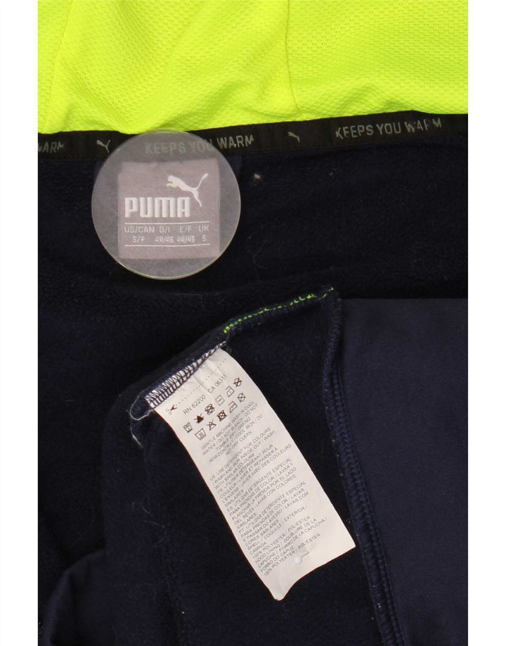 Pulover Puma pentru bărbați, cu fermoar, poliester, albastru mic
