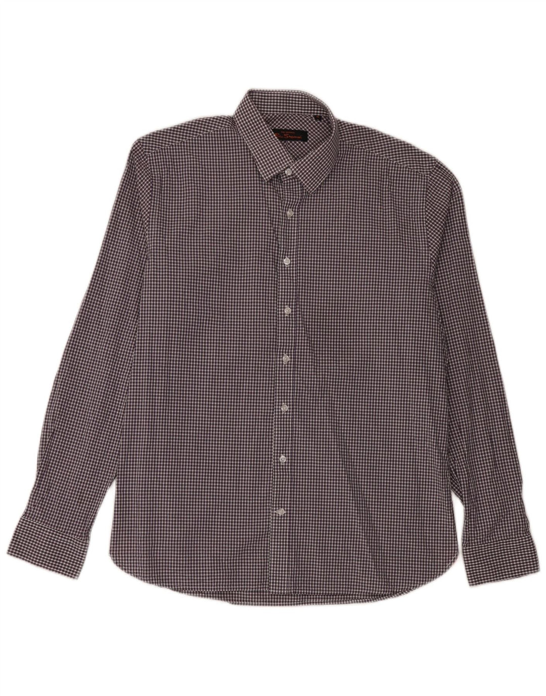 Cămașă pentru bărbați Ben Sherman, mărimea 16, mare, mov, din bumbac