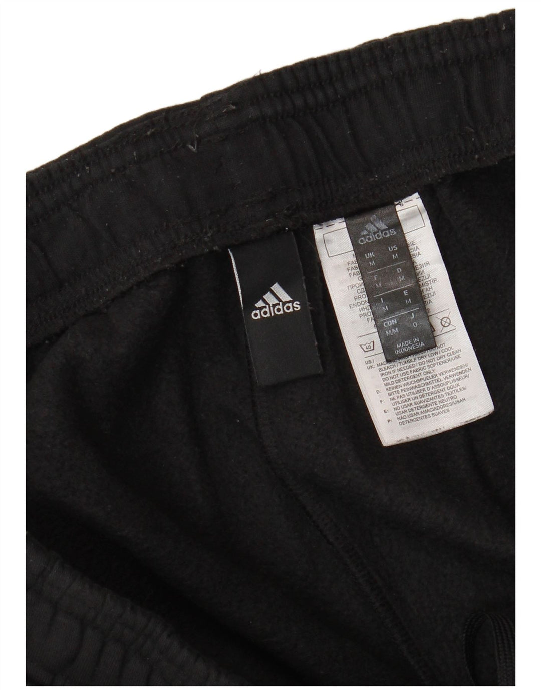 Pantaloni de trening ADIDAS pentru bărbați Joggeri, bumbac mediu negru