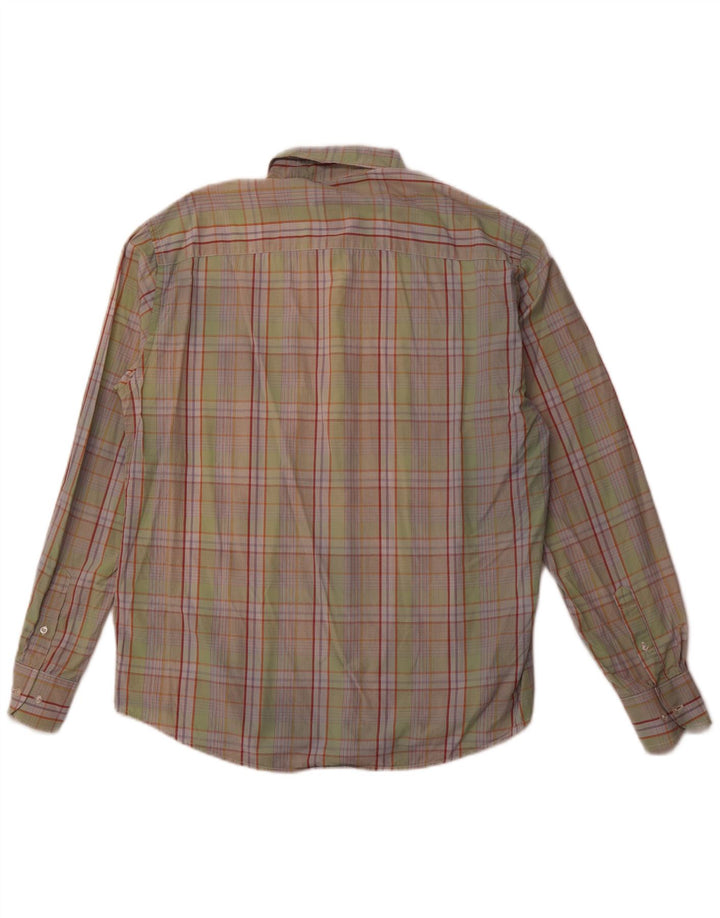 SERGIO TACCHINI Cămașă pentru bărbați din bumbac cu carouri verzi mari