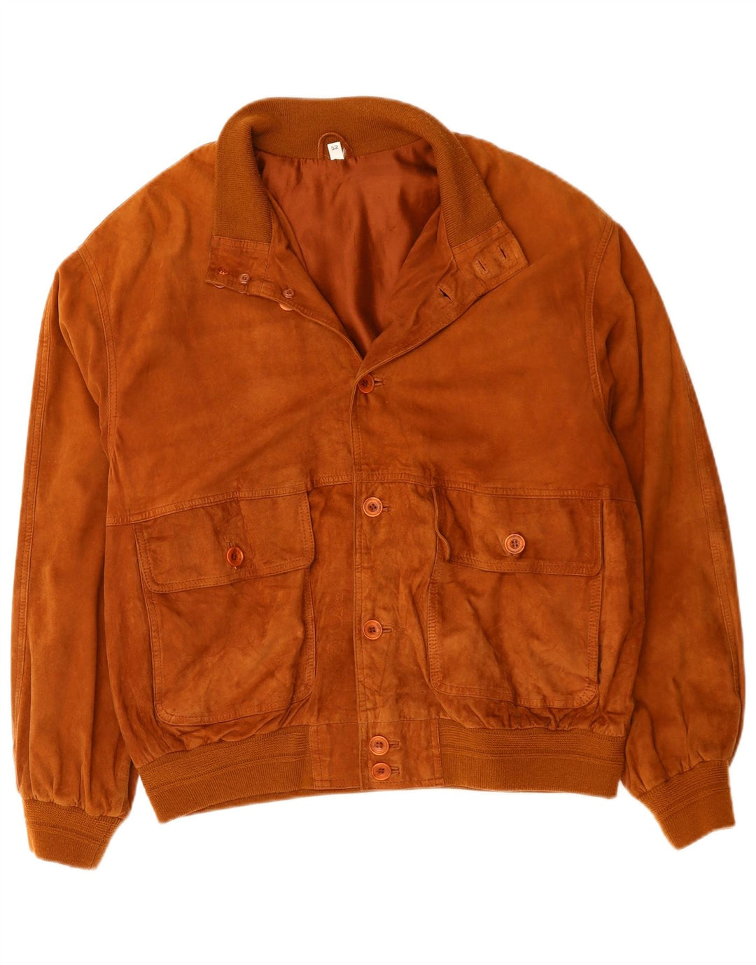 Jachetă Bomber Vintage pentru bărbați din piele intoarsa IT 52 XL din piele maro