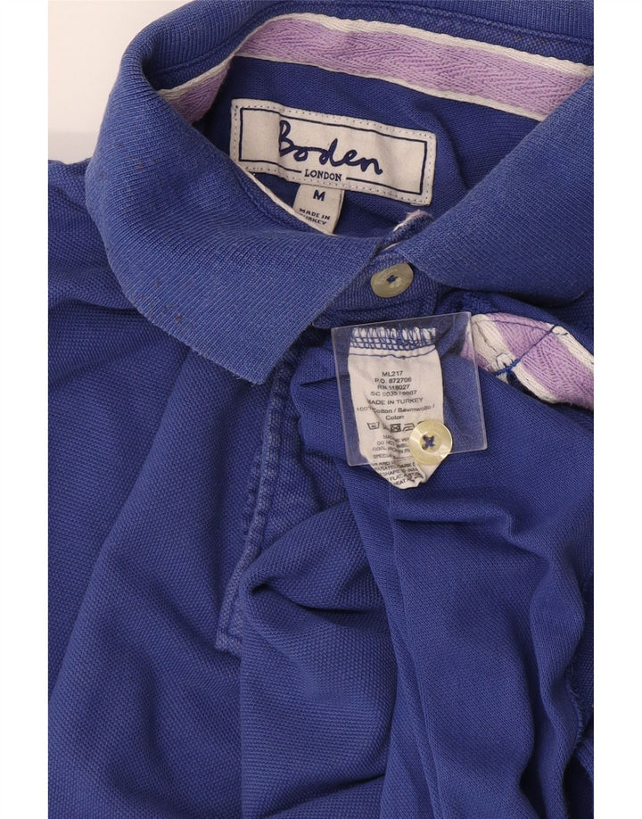 Tricou polo Boden pentru bărbați, bumbac albastru mediu