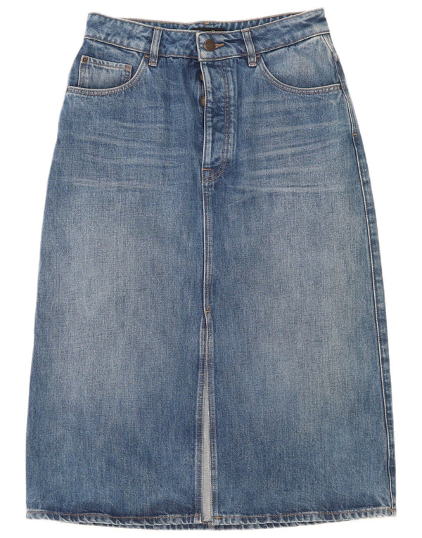 Massimo Dutti Fusta de blugi pentru femei cu talie inalta EU 40 Medium W30 Bumbac albastru