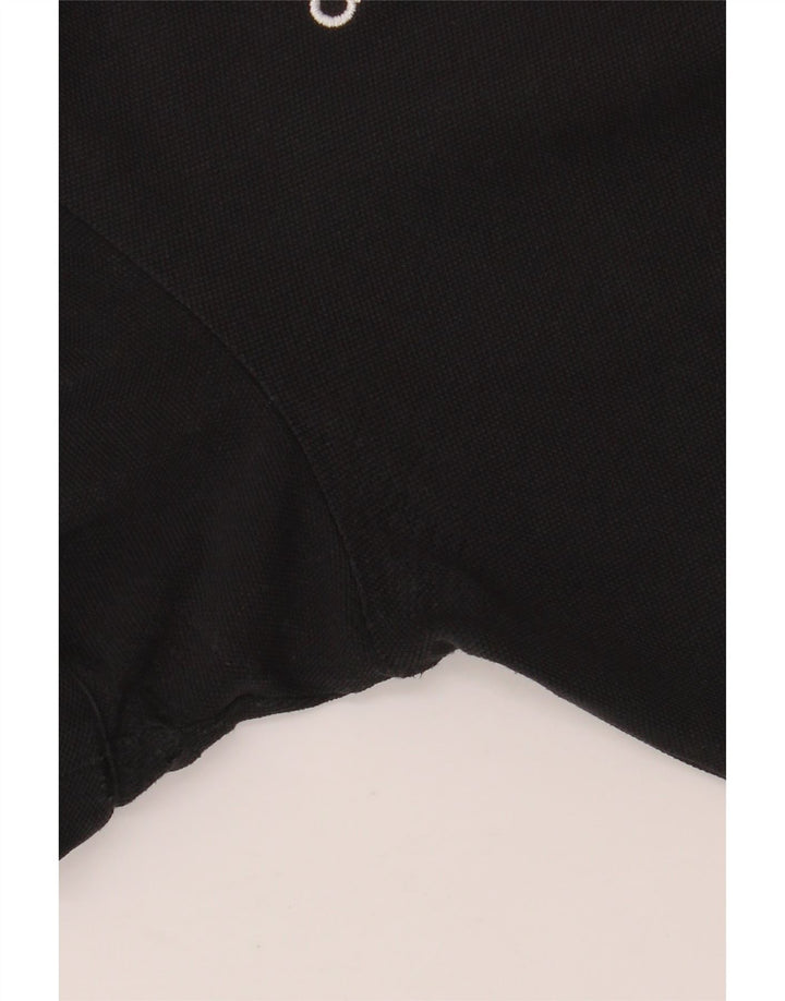 Tricou polo ADIDAS Climalite pentru bărbați, bumbac negru mare