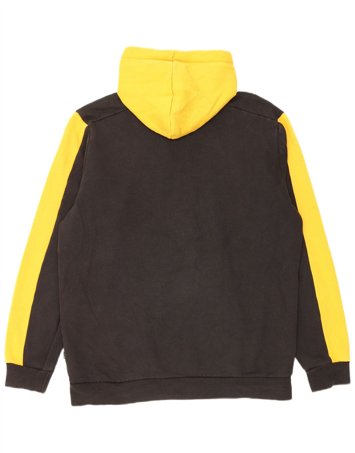 Pulover Puma pentru bărbați, bumbac color bloc, galben mediu