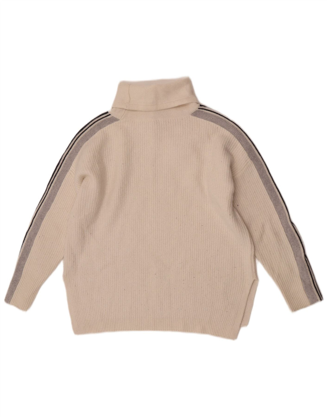 The White Company Pulover cu gât rulat pentru femei UK 14 Medium White