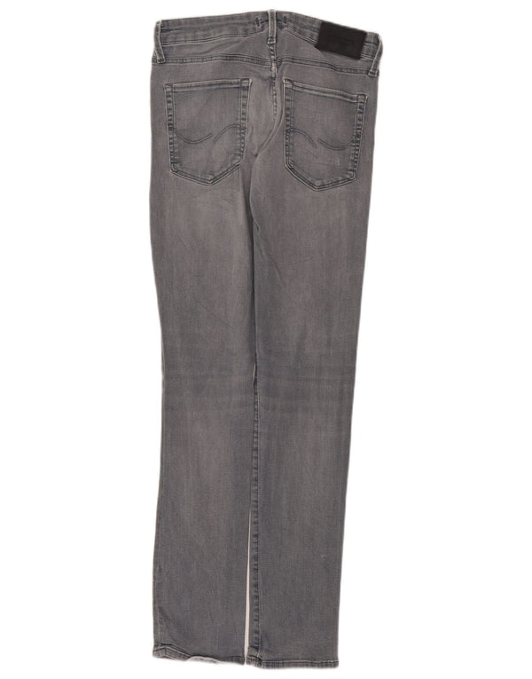 Jeans skinny pentru bărbați Jack & Jones W30 L32 bumbac gri
