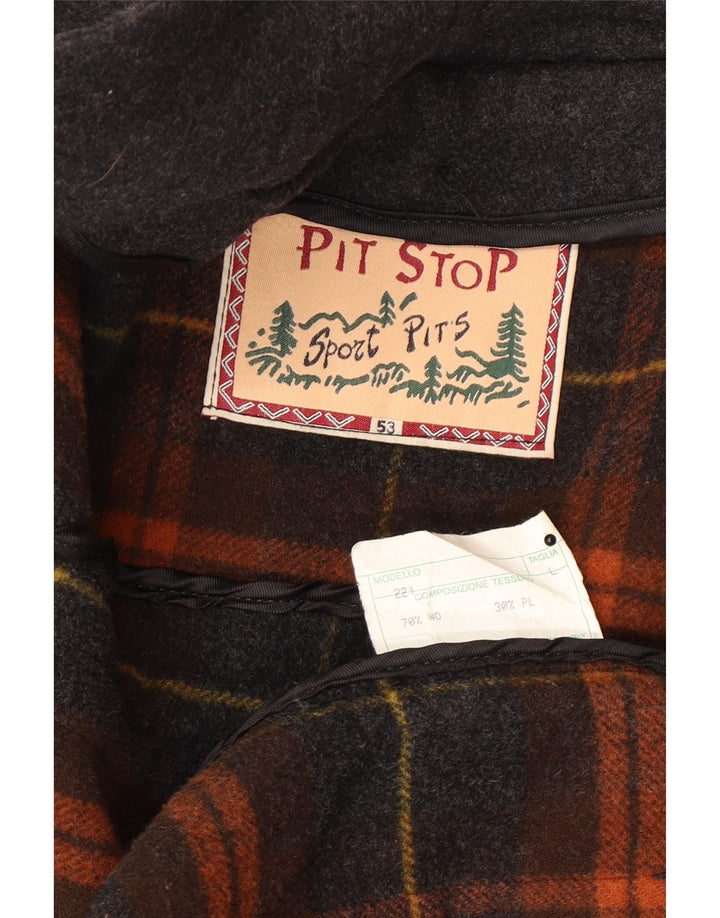 Duffle Coat pentru bărbați Pit Stop UK 40 Lână mare gri