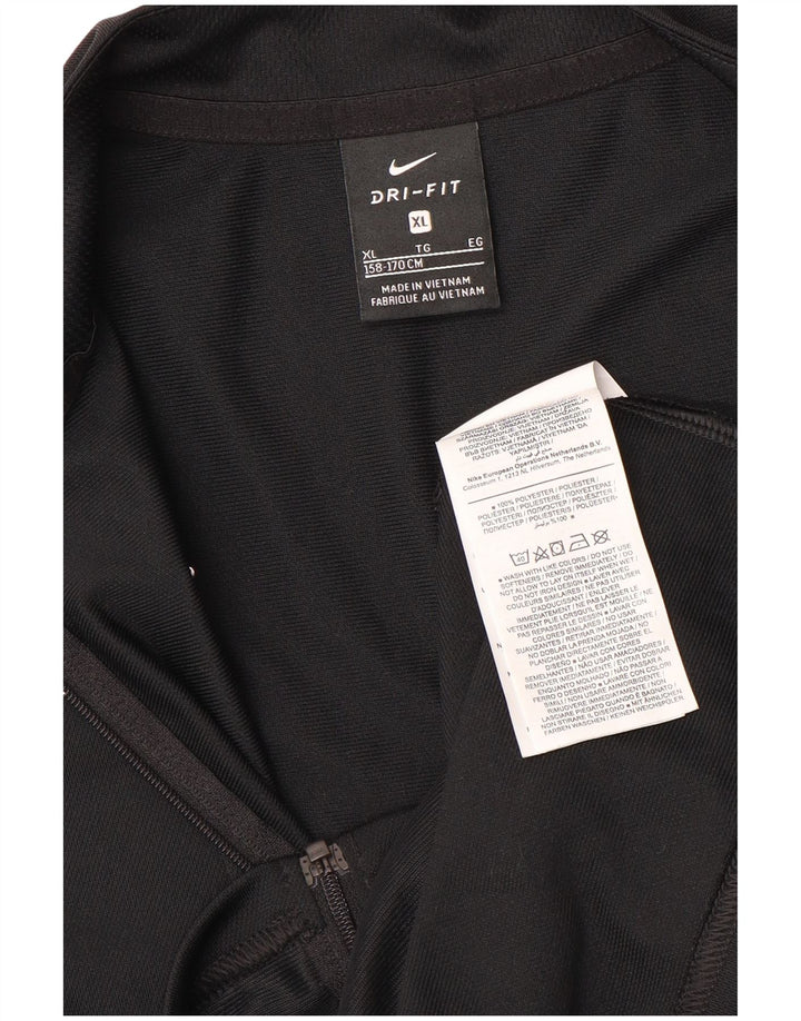 Jachetă de trening NIKE Dri Fit pentru băieți 13-14 ani XL poliester negru
