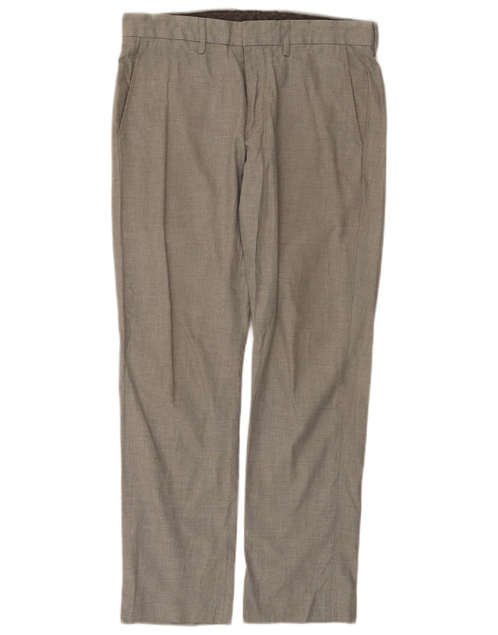 Pantaloni chino drepti BOWERY pentru bărbați J. CREW L31 L30 bumbac gri