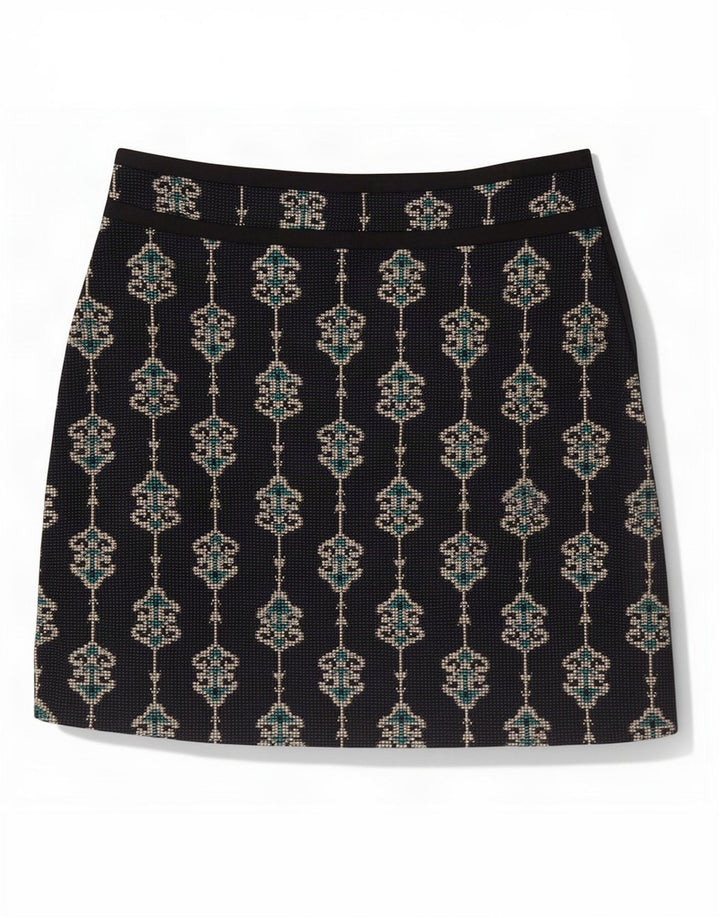 Fustă mini pentru femei Zara XS W24 Bleumarin Paisley Poliester