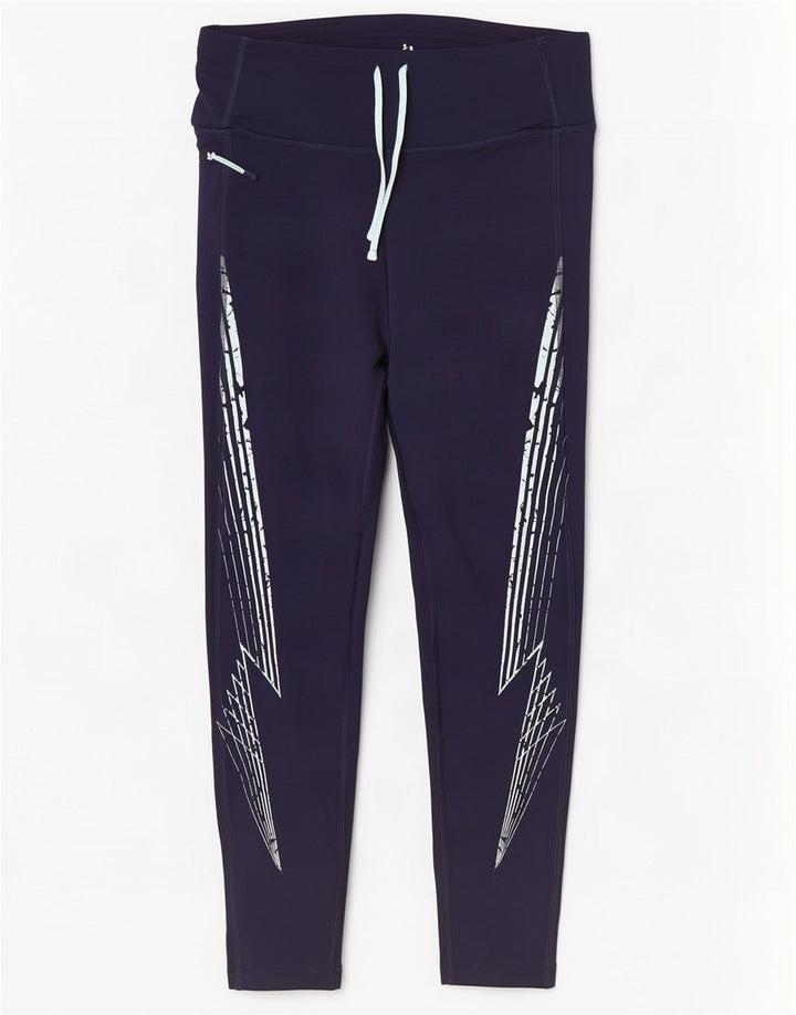 Leggings cu grafică Under Armour pentru femei UK 12 Medium Bleumarin Poliester