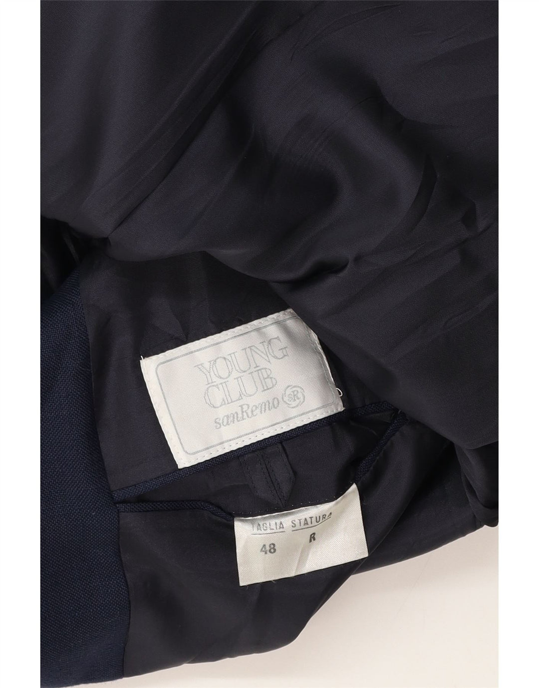 Jachetă pentru bărbați San Remo cu două piepturi IT 48 Medium Bleumarin