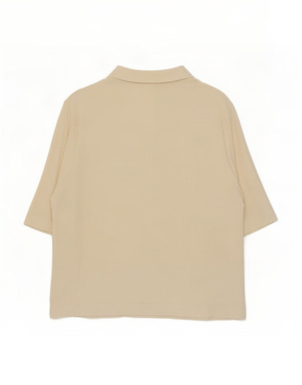 Tricou polo Zara pentru femei UK 18 XL Bej
