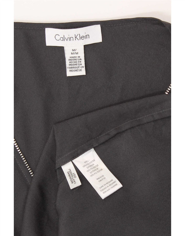 Bluză cu mânecă lungă pentru femei Calvin Klein UK 14 Poliester gri mediu