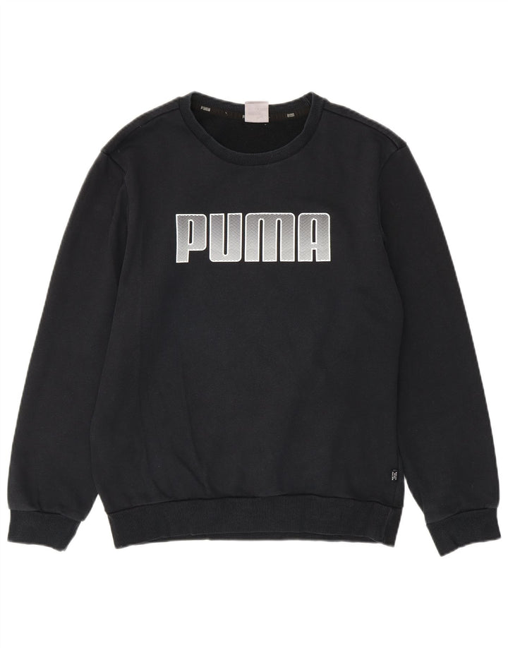 Hanorac grafic pentru bărbați PUMA Jumper mic, negru, bumbac