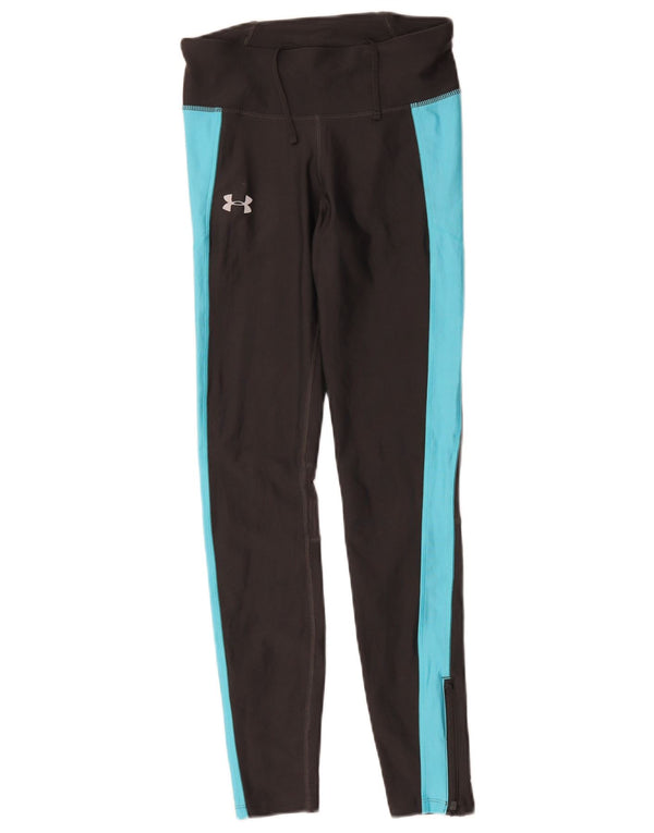 Leggings Under Armour pentru femei Heat Gear UK 8 Small Black Colorblock
